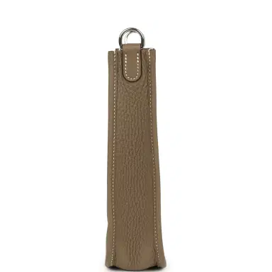 HERMÈS Hermes Evelyne TPM Etoupe Clemence Palladium Hardware | Thumbnail 4