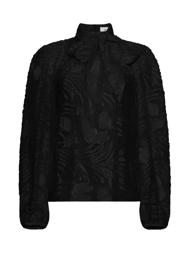 Adam Lippes Joan Blouse in Fil Coupé