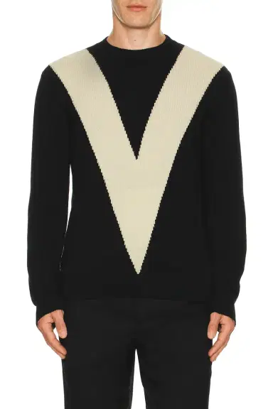 Valentino V Logo Wool Sweater | Thumbnail 1