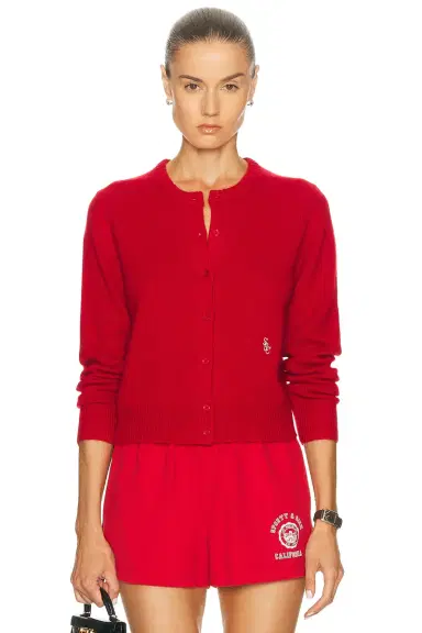 Sporty & Rich Cashmere Cardigan | Thumbnail 1 Sporty & Rich Cashmere Cardigan | Thumbnail 1