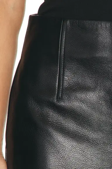 TOTEME Grained Leather Straight Skirt | Thumbnail 6 TOTEME Grained Leather Straight Skirt | Thumbnail 6