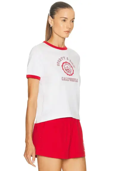 Sporty & Rich California Emblem Ringer Tee | Thumbnail 2