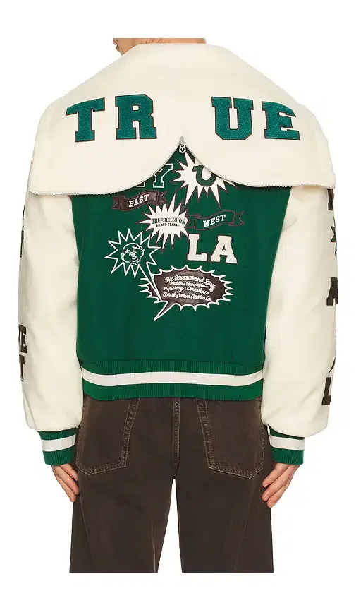 True Religion Retro Wool Varsity Jacket