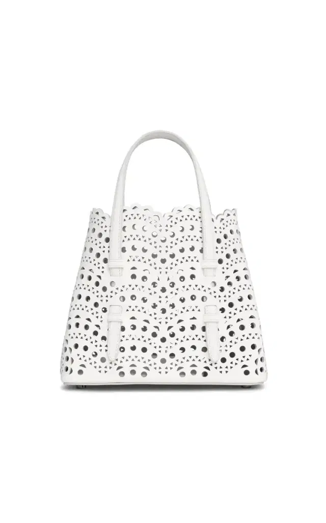 Mina 20 Laser-Cut Leather Top Handle Bag Mina 20 Laser-Cut Leather Top Handle Bag