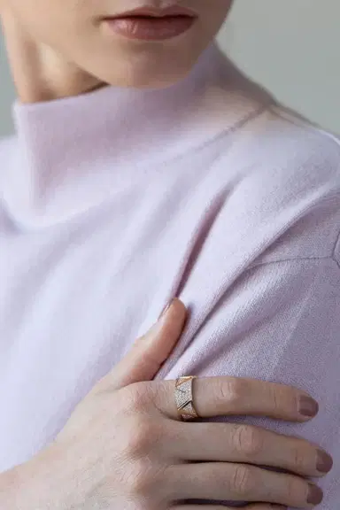 ALESSA JEWELRY Elixir Diamond Pave Ring | Thumbnail 2
