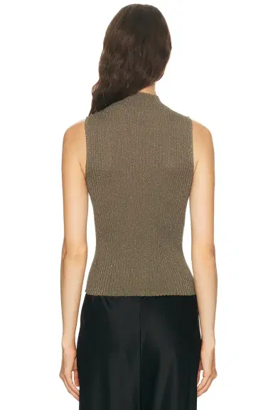 LESET Blake Rib Sleeveless Turtleneck Top | Thumbnail 3
