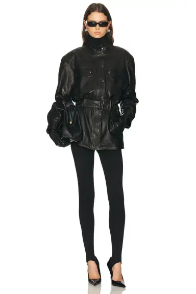 Magda Butrym Leather Jacket | Thumbnail 4 Magda Butrym Leather Jacket | Thumbnail 4
