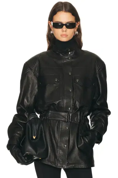Magda Butrym Leather Jacket | Thumbnail 1 Magda Butrym Leather Jacket | Thumbnail 1