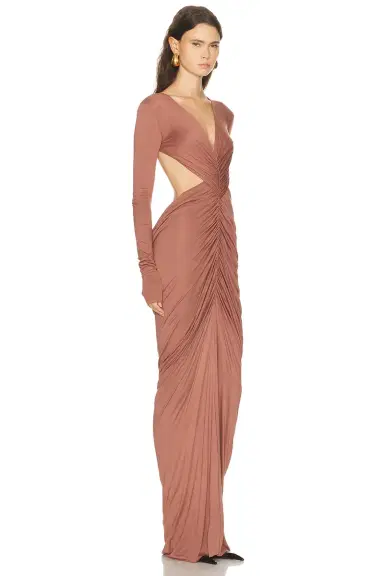 RICK OWENS LILIES Poppy Long Sleeve Gown | Thumbnail 2