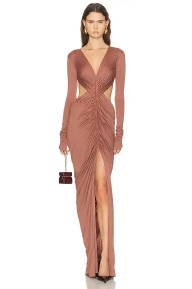 RICK OWENS LILIES Poppy Long Sleeve Gown | Thumbnail 1