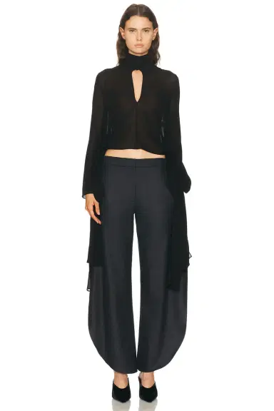 Alaïa Maxi Bow Blouse | Thumbnail 1 Alaïa Maxi Bow Blouse | Thumbnail 1
