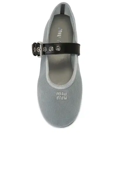 Miu Miu Ballerine Rete Flat | Thumbnail 4 Miu Miu Ballerine Rete Flat | Thumbnail 4
