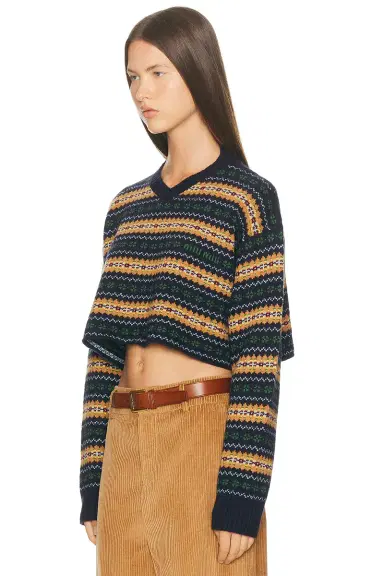Miu Miu Wool Fairisle Sweater | Thumbnail 2 Miu Miu Wool Fairisle Sweater | Thumbnail 2