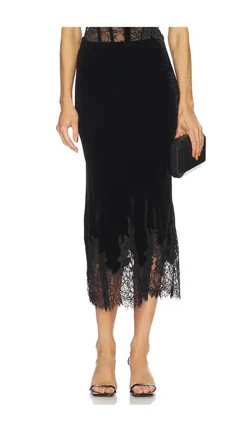 CAMI NYC Georgiana Velvet Skirt
