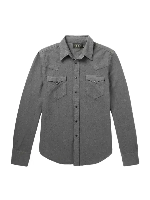 Brushed-Cotton Oxford Western Shirt - Men