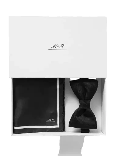 MR P. Silk Bow-Tie and Pocket Square Set - Men | Thumbnail 1 MR P. Silk Bow-Tie and Pocket Square Set - Men | Thumbnail 1