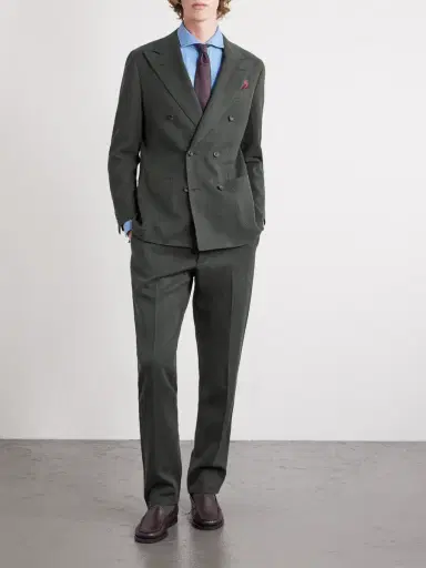 Thom Sweeney Double-Breasted Linen Suit - Men | Thumbnail 2