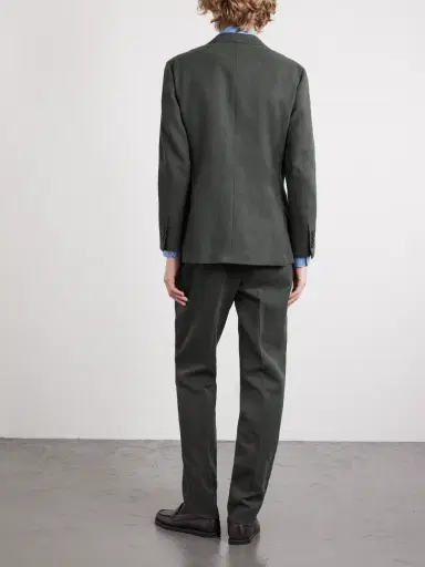 Thom Sweeney Double-Breasted Linen Suit - Men | Thumbnail 4