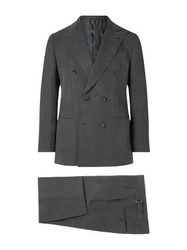 Thom Sweeney Double-Breasted Linen Suit - Men | Thumbnail 1