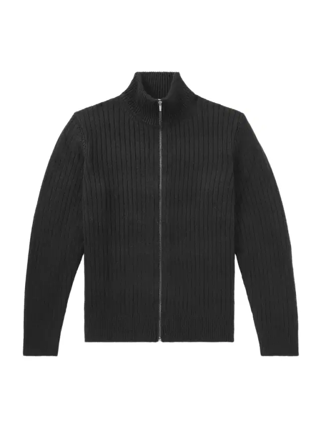 Mirko Ribbed Cashmere and Alpaca-Blend Zip-Up Sweater - Men