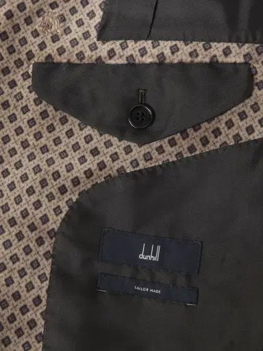 dunhill Slim-Fit Printed Cotton-Blend Velvet Tuxedo Jacket - Men | Thumbnail 6