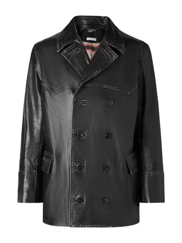 Laurence Double-Breasted Leather Jacket - Men