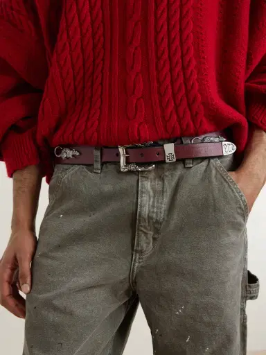 Enfants Riches Déprimés 4cm Rat Chase Leather Belt - Men | Thumbnail 2 Enfants Riches Déprimés 4cm Rat Chase Leather Belt - Men | Thumbnail 2
