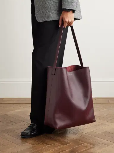 Saint Laurent Leather Tote Bag - Men | Thumbnail 2
