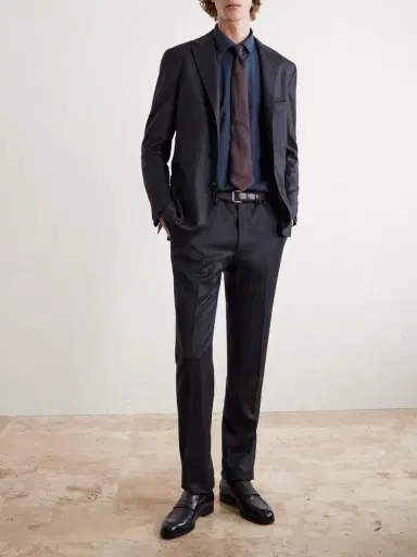 Canali Cotton and Cashmere-Blend Shirt - Men | Thumbnail 2
