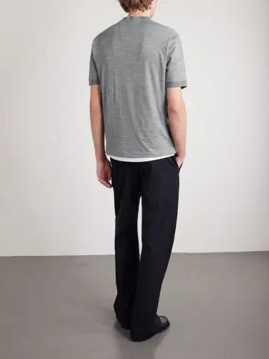 Canali Virgin Wool-Jersey T-Shirt - Men | Thumbnail 4