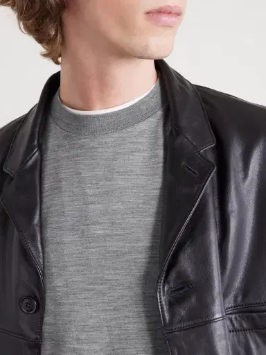 Canali Virgin Wool-Jersey T-Shirt - Men | Thumbnail 5