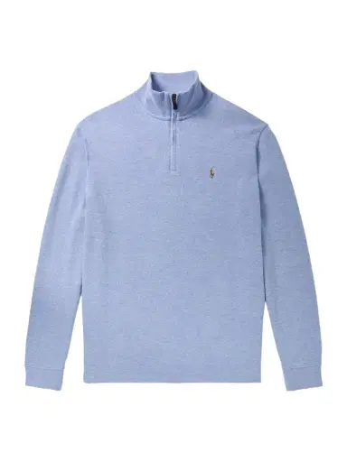 Polo Ralph Lauren Logo-Embroidered Cotton Half-Zip Sweater - Men | Thumbnail 1
