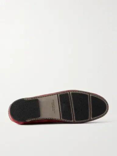Manolo Blahnik Gargano Tasselled Nubuck Driving Shoes - Men | Thumbnail 3 Manolo Blahnik Gargano Tasselled Nubuck Driving Shoes - Men | Thumbnail 3