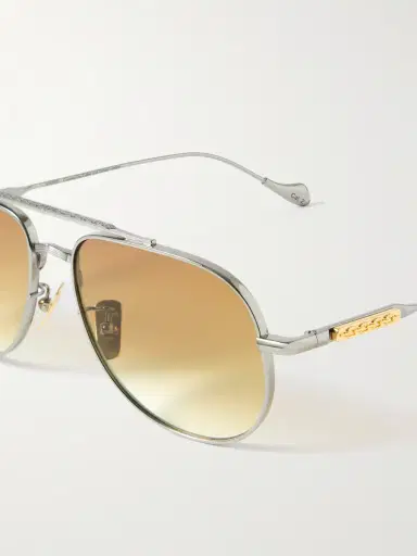 Cutler and Gross The Great Frog Bowie Aviator-Style Titanium Sunglasses - Men | Thumbnail 3