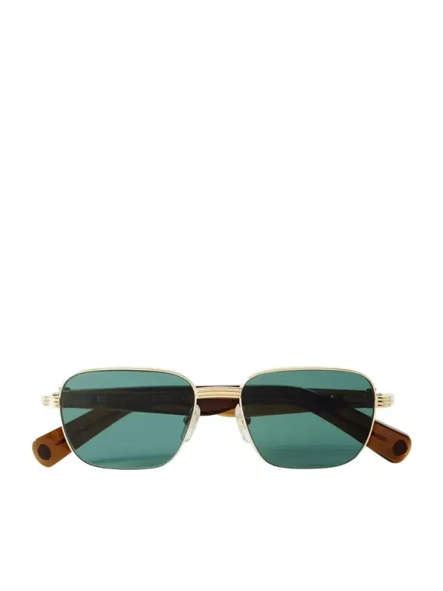 Première De Cartier D-Frame Recycled-Acetate and Gold-Tone Sunglasses - Men