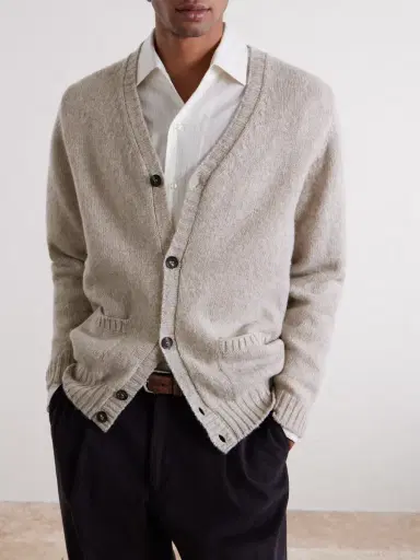 William Lockie Virgin Wool Cardigan - Men | Thumbnail 3 William Lockie Virgin Wool Cardigan - Men | Thumbnail 3