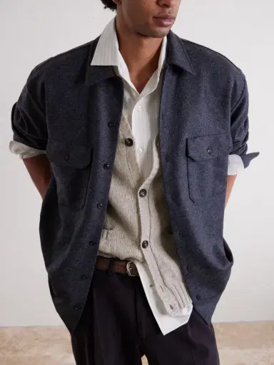 William Lockie Virgin Wool Cardigan - Men | Thumbnail 6 William Lockie Virgin Wool Cardigan - Men | Thumbnail 6