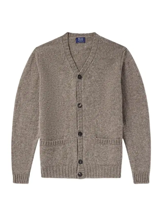 Virgin Wool Cardigan - Men