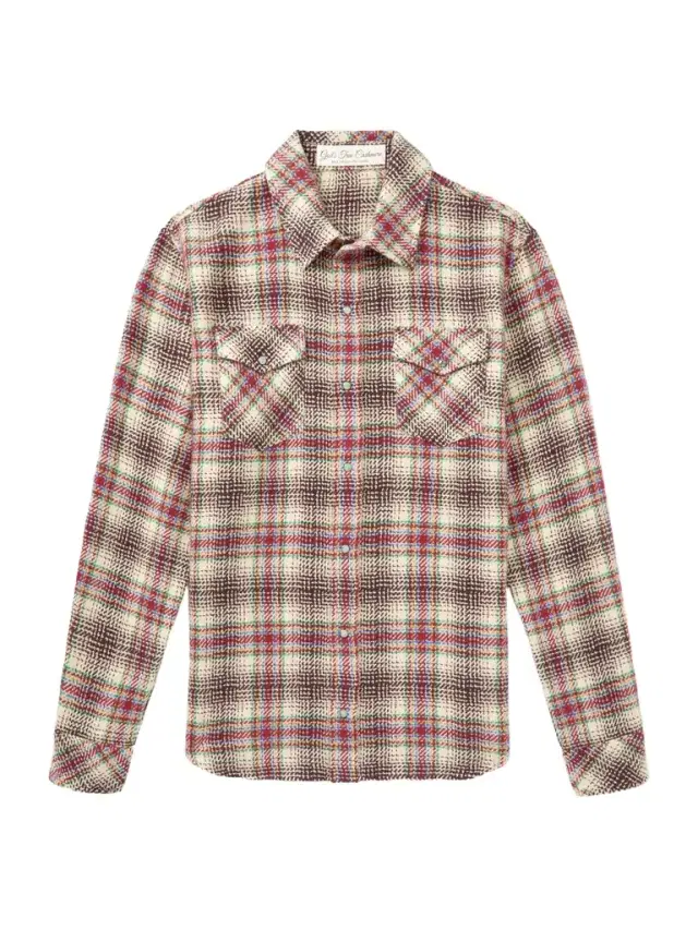 Checked Cashmere Shirt - Men