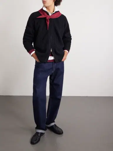 William Lockie Zack Ribbed Cashmere Cardigan - Men | Thumbnail 2 William Lockie Zack Ribbed Cashmere Cardigan - Men | Thumbnail 2