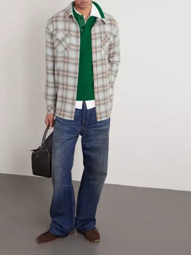 God’s True Cashmere Joy Checked Cashmere Shirt - Men | Thumbnail 2
