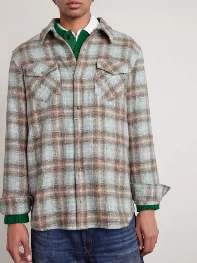God’s True Cashmere Joy Checked Cashmere Shirt - Men | Thumbnail 3