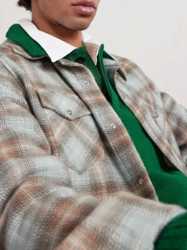 God’s True Cashmere Joy Checked Cashmere Shirt - Men | Thumbnail 6