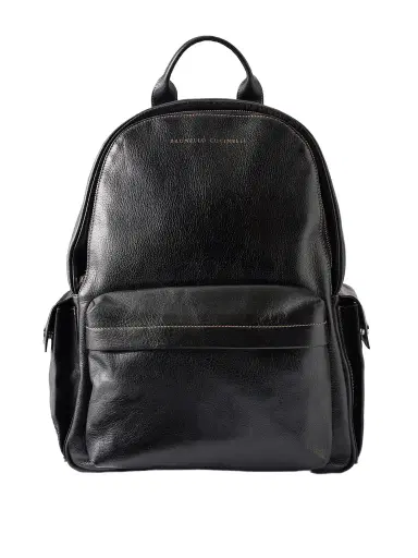 Brunello Cucinelli Full-Grain Leather Backpack - Men | Thumbnail 1 Brunello Cucinelli Full-Grain Leather Backpack - Men | Thumbnail 1