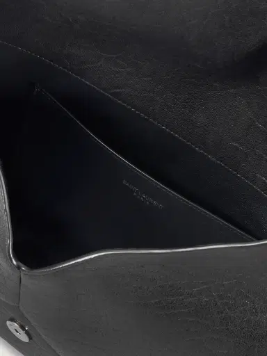 Saint Laurent Logo-Embellished Full-Grain Leather Pouch - Men | Thumbnail 5