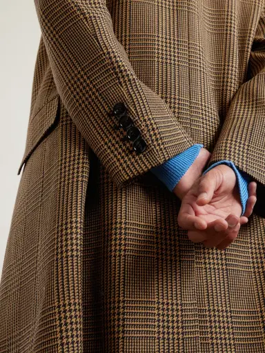 Valentino Garavani Double-Breasted Prince of Wales Checked Virgin Wool Coat - Men | Thumbnail 6 Valentino Garavani Double-Breasted Prince of Wales Checked Virgin Wool Coat - Men | Thumbnail 6