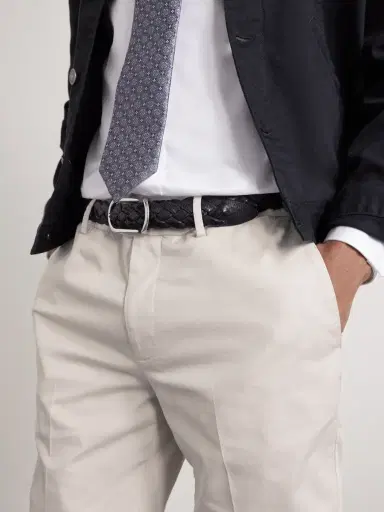 Brunello Cucinelli Slim-Fit Stretch-Cotton Twill Trousers - Men | Thumbnail 6