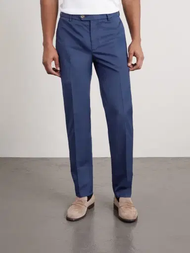 Brunello Cucinelli Slim-Fit Stretch-Cotton Twill Trousers - Men | Thumbnail 3 Brunello Cucinelli Slim-Fit Stretch-Cotton Twill Trousers - Men | Thumbnail 3