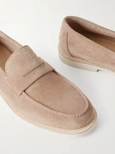 Brunello Cucinelli Suede Penny Loafers - Men | Thumbnail 5 Brunello Cucinelli Suede Penny Loafers - Men | Thumbnail 5