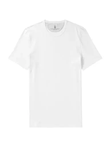 Brunello Cucinelli Ribbed Jersey T-Shirt - Men | Thumbnail 1 Brunello Cucinelli Ribbed Jersey T-Shirt - Men | Thumbnail 1